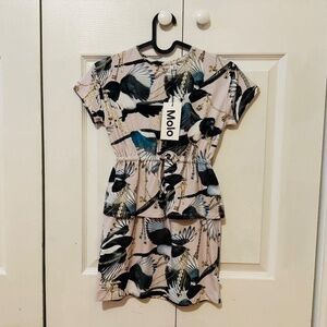 Molo Girls Bird Dress Size 8 NWT